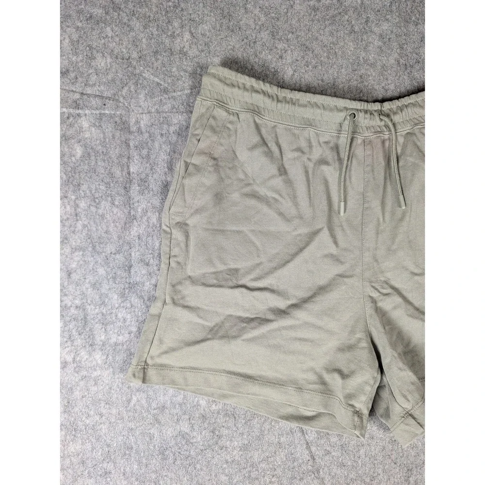 Nike Sportswear Mens Jersey Shorts Olive Green Sage Embroidered Logo BV2772-386